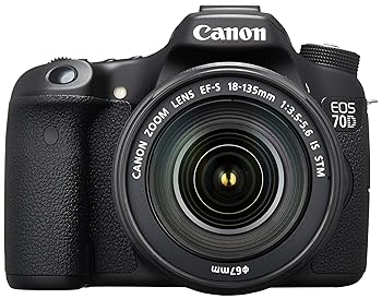 【中古】(良い)Canon デジタル一眼レフカメラ EOS70D レンズキット EF-S18-135mm F3.5-5.6 IS STM 付属 ブラック EOS70D18135STMLK