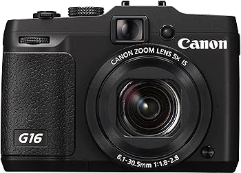 【中古】Canon デジタルカメラ PowerShot G16 広角28mm 光学5倍ズーム ブラック PSG16