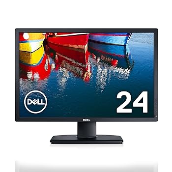 【中古】(良い)Dell ディスプレイ モニター U2412M 24インチ/WUXGA/IPS非光沢/8ms/VGA,DVI,DP/USBハブ