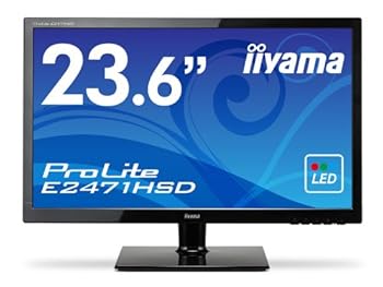 【中古】(良い)iiyama FullHD(1920x1080)モード対応 WLEDバックライト23.6型ワイド液晶ディスプレイ E2471HSD-GB1