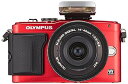 【中古】(良い)OLYMPUS ミラーレス一眼 PEN E-PL6 14-42mm EZレンズキット レッド E-PL6 EZ LKIT RED