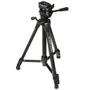 【中古】ハクバ HAKUBA アルミ 3段 三脚 HK-834B ブラック 軽量 クイックシュー機能 全高約130cm WEBカメラ固定 スマホ撮影 動画撮影に...