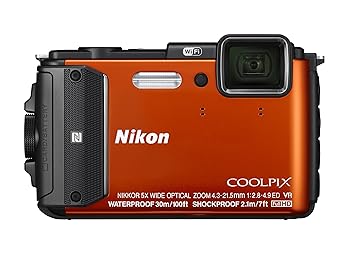 【中古】Nikon デジタルカメラ COOLPIX AW130 オレンジ