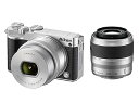 【中古】(良い)Nikon ミラーレス一眼 Nikon1 J5 ダブルズームキット シルバー J5WZSL