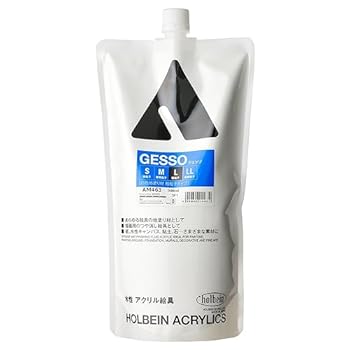 楽天ドリエム楽天市場店【中古】ホルベイン アクリリックメディウム AM463 900ml ジェッソ L 〈白色地塗り材 粗粒子タイプ〉 14463