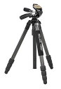 【中古】SLIK カーボン三脚 ライトカーボン E84 4段 ナットロック式 28mmパイプ径 3ウェイ雲台 クイックシュー式 108321