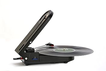 【中古】エバリエント ポータブルレコードプレーヤー PT-208E