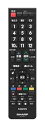 【中古】シャープ SHARP 液晶テレビアクオス スタンダードテレビ用 AQUOSリモコン 50x193x23mm AN-52RC1