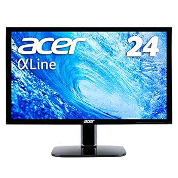 【中古】(良い）Acer モニター ディスプレイ AlphaLine 24インチ KA240Hbmidx フルHD TN HDMI DVI D-Sub スピーカー内蔵 ブルーライト軽減 VESA対応