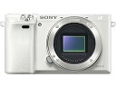 【中古】(良い)SONY(ソニー) ミラーレス一眼 α6000 ボディ ホワイト