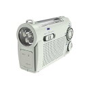 【中古】手回し充電AM/FMラジオライト KDR-107W(2)