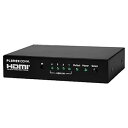 【中古】PLANEX 4ポートHDMIセレクター 4K/2K@60Hz画質、3D映像対応 リモコン付属 HDMI-4UHD