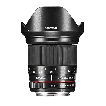 【中古】(良い）SAMYANG 単焦点レンズ 20mm F1.8 ED AS UMC キヤノン EOS EF用 フルサイズ対応