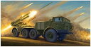 【中古】(良い)トランペッター 1/35 ソビエト軍 BM-27 多連装ロケットランチャー ウラガン プラモデル 01026