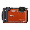 【中古】(良い)Nikon デジタルカメラ COOLPIX W300 OR クールピクス オレンジ 防水