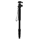 【中古】(良い)Fotopro 一脚 NGA-54 4段 中型 自由雲台 脚径25mm アルミ製 ブラック 816863