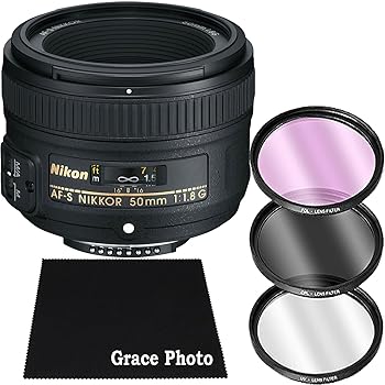 【中古】Nikon AF-S NIKKOR 50mm f/1.8G レンズバンドル Nikon DSLRカメラ用 (白箱)