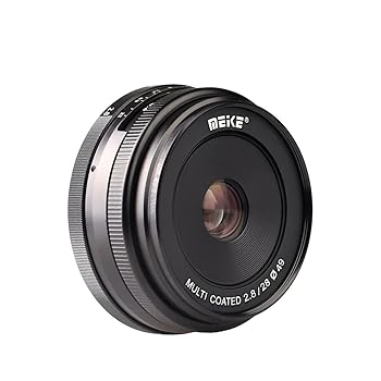 【中古】Meike 28mm F2.8 大口径マニュアルフォーカスレンズ 富士フィルム Xマウント X-T2 X-T10 X-T20 X-T100 X-Pro1 X-Pro2 X-A1 X-A2 X-A3 X-A5 X-A20