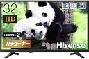 【中古】(良い)ハイセンス Hisense 32V型 ハイビジョン液晶テレビ 32K30 IPSパネル メーカー3年保証 2018年モデル ダブルチューナー裏番組録画対応