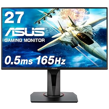 Other - 【中古】ASUS ゲーミングモニター VG278QR 27インチ/フルHD/0.5ms/165Hz/G-SYNC Compatible/FreeSync/HDMI DP DVI/高さ調整 縦回転/スピーカー/3年保証