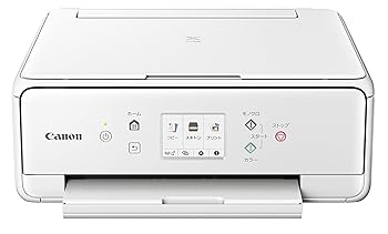 【中古】キヤノン Canon プリンター A4インクジェット複合機 PIXUS TS6330 ホワイト 2019年モデル 5色・独立型・対応インクBCI-380/381シリーズ