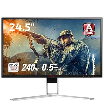 【中古】AOC ゲーミングモニター ディスプレイ AG251FZ2/11 (24.5インチ/FHD/TN/HDMI/0.5ms/DisplayPort/240Hz/フリッカーフリー/ローブルーモード)