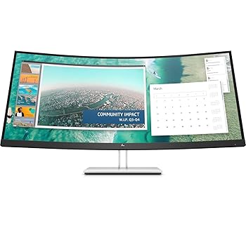 【中古】HP E344C 34インチ 21:9 VA LEDモニター、ブラック 【中古】HP E344C 34インチ 21:9 VA LEDモニター、ブラック