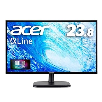 【中古】(良い)Acer モニター EK240YCbi 23.8インチ VA 非光沢 フルHD 5ms(GTG)75Hz HDMI AMD FreeSync 広い視野角178° フリッカーレス ブルーライト軽減 【中古】(良い)Acer モニター EK240YCbi 23.8インチ VA 非光沢 フルHD 5ms(GTG)75Hz HDMI AMD FreeSync 広い視野角178° フリッカーレス ブルーライト軽減