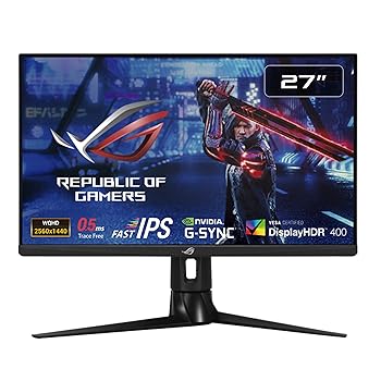 【中古】ASUS ゲーミングモニター ROG Strix XG27AQM 270Hz/27インチ/WQHD/IPS/0.5ms GTG/G-SYNC Compatible/DisplayHDR400/角度調整/国内正規品 【中古】ASUS ゲーミングモニター ROG Strix XG27AQM 270Hz/27インチ/WQHD/IPS/0.5ms GTG/G-SYNC Compatible/DisplayHDR400/角度調整/国内正規品