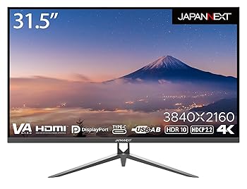 【中古】JAPANNEXT 31.5インチ モニター 4K UHD 3840x2160解像度 VA ディスプレイ (HDMI/USB-C 給電 (65W) / DisplayPort/スピーカー内蔵/VESA対応/ブル 【中古】JAPANNEXT 31.5インチ モニター 4K UHD 3840x2160解像度 VA ディスプレイ (HDMI/USB-C 給電 (65W) / DisplayPort/スピーカー内蔵/VESA対応/ブル