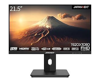 【中古】(良い)JAPANNEXT 21.5インチ モニター フルHD 1920x1080解像度 IPS ディスプレイ (KVM/HDMI/USB-C 給電 (65W) / スピーカー内蔵/高さ調節/回転(ピボッ 【中古】(良い)JAPANNEXT 21.5インチ モニター フルHD 1920x1080解像度 IPS ディスプレイ (KVM/HDMI/USB-C 給電 (65W) / スピーカー内蔵/高さ調節/回転(ピボッ
