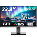 【中古】KOORUI モニター 23.8 インチ IPS フルHD 75Hz PCモニター VESA対応 端子搭載 HDMI VGA 目疲れに優しい広い視野角178° スピーカー非搭載)(2)