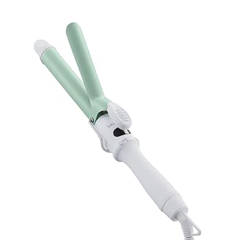 【中古】(未使用・未開封品)SALONIA サロニア セラミック カール ヘアアイロン コテ 25mm 海外対応 SL-008CG チリングリーン