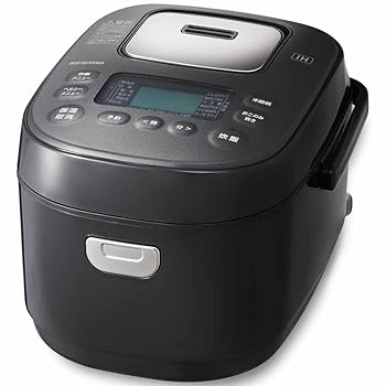 Rice Cookers - 【中古】(未使用・未開封品)アイリスオーヤマ 炊飯器 3合 IH式 50銘柄炊き分け機能 極厚火釜 玄米 2022年モデル ブラック RC-IKA30-B
