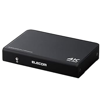 【中古】エレコム HDMI分配器 4K 60Hz(18Gbps) 1入力 2出力 HDCP2.2対応 VSP-HDP12BK