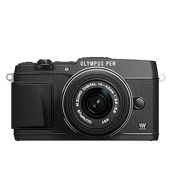 【中古】OLYMPUS ミラーレス一眼 PEN E-P5 14-42mm レンズキット(ビューファインダー VF-4セット) ブラック E-P5 14-42mm LKIT BLK