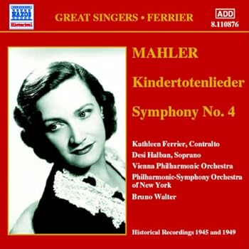 【中古】(未使用・未開封品)マーラー:亡き子をしのぶ歌/交響曲第4番 (フェリア)(1945,1949) [audioCD] マーラー 2doriem-13372236 ドリエム楽天市場店 パッケージ画像
