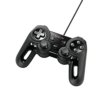 【中古】エレコム USB ゲームパッド 13ボタン Xinput 振動 連射 高耐久 モンスターハンターライズ:サンブレイク動作確認済 ブラック JC-U4013SBK