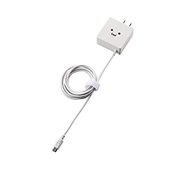 【中古】エレコム USB 充電器 ACアダプター コンセント [ スマホ & IQOS & glo 対応 ] microUSB 急速充電器 折畳式プラグ ホワイトフェイス MPA-ACMBC154 2zzhgl6