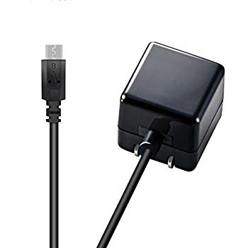 【中古】【非常に良い】エレコム USB 充電器 ACアダプター コンセント [ スマホ & IQOS & glo 対応 ] microUSB 折畳式プラグ ブラック MPA-ACMAC155BK 2zzhgl6