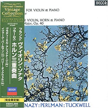【中古】フランク:ヴァイオリン・ソナタ ブラームス:ホルン三重奏曲 (紙ジャケット仕様) [CD]【メーカー名】0【メーカー型番】0【ブランド名】フランク,ブラームス,ヴラディーミル・アシュケナージ,イツァーク・パールマン,バリー・タックウェル【商品説明】フランク:ヴァイオリン・ソナタ ブラームス:ホルン三重奏曲 (紙ジャケット仕様) [CD]当店では初期不良に限り、商品到着から7日間は返品を 受付けております。他モールとの併売品の為、完売の際はご連絡致しますのでご了承ください。中古品の商品タイトルに「限定」「初回」「保証」「DLコード」などの表記がありましても、特典・付属品・帯・保証等は付いておりません。品名に【import】【輸入】【北米】【海外】等の国内商品でないと把握できる表記商品について国内のDVDプレイヤー、ゲーム機で稼働しない場合がございます。予めご了承の上、購入ください。掲載と付属品が異なる場合は確認のご連絡をさせていただきます。ご注文からお届けまで1、ご注文⇒ご注文は24時間受け付けております。2、注文確認⇒ご注文後、当店から注文確認メールを送信します。3、お届けまで3〜10営業日程度とお考えください。4、入金確認⇒前払い決済をご選択の場合、ご入金確認後、配送手配を致します。5、出荷⇒配送準備が整い次第、出荷致します。配送業者、追跡番号等の詳細をメール送信致します。6、到着⇒出荷後、1〜3日後に商品が到着します。　※離島、北海道、九州、沖縄は遅れる場合がございます。予めご了承下さい。お電話でのお問合せは少人数で運営の為受け付けておりませんので、メールにてお問合せお願い致します。営業時間　月〜金　11:00〜17:00お客様都合によるご注文後のキャンセル・返品はお受けしておりませんのでご了承ください。ご来店ありがとうございます。