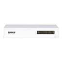 【中古】【非常に良い】BUFFALO 10/100Mbps対応 金属筺体 電源内蔵 8ポート ホワイト スイッチングハブ LSW4-TX-8NS/WH d2ldlup(2)