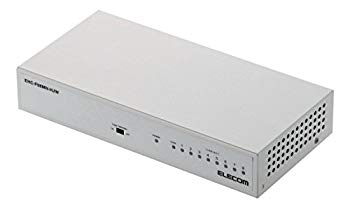 【中古】【非常に良い】エレコム スイッチングハブ 8ポート 10/100Mbps 金属筺体 マグネット付き 電源..
