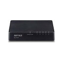 【中古】【非常に良い】BUFFALO Giga対応 プラスチック筐体 AC電源 5ポート ブラック スイッチングハブ ローコスト版 LSW4-GT-5EPL/BK w17b8b5|詳細画像