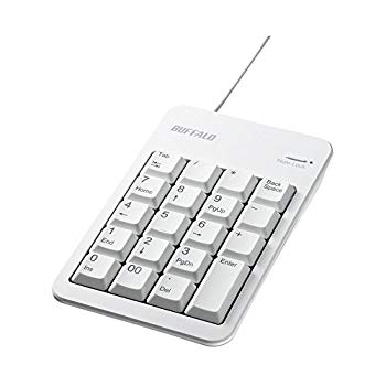 【中古】【非常に良い】BUFFALO 有線テンキーボードTabキーUSBハブ付き ホワイト BSTKH100WH 2zzhgl6 【中古】【非常に良い】BUFFALO 有線テンキーボードTabキーUSBハブ付き ホワイト BSTKH100WH 2zzhgl6