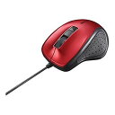 【中古】【非常に良い】バッファロー BSMBU300RD 有線 BlueLED 静音 5マウス レッド n5ksbvb