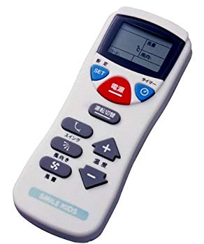 【中古】スマイルキッズ 液晶 エアコンリモコン 12メーカー 100種類に対応 AAR-201 bme6fzu