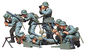 【中古】タミヤ 1/35 ミリタリーミニチュアシリーズ No.38 ドイツ陸軍 歩兵機関銃チームセット プラモ..