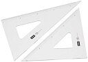 【中古】ウチダ 三角定規 24cm×2mm 目盛り付 1-809-2402 2mvetro