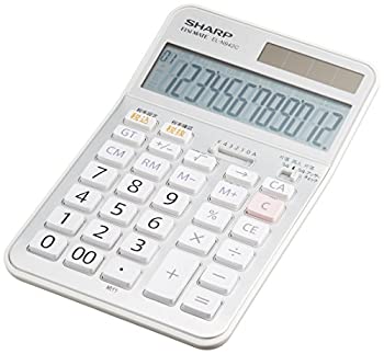 【中古】【非常に良い】シャープ 実務電卓 抗菌ナイスサイズタイプ EL-N942CX